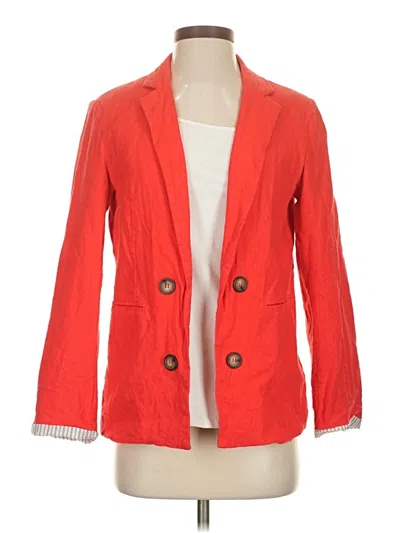 Pre-owned H By Halston Blazer Jacket In Red