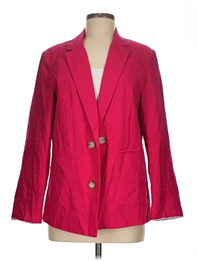 Pre-owned H By Halston Blazer Jacket In Red