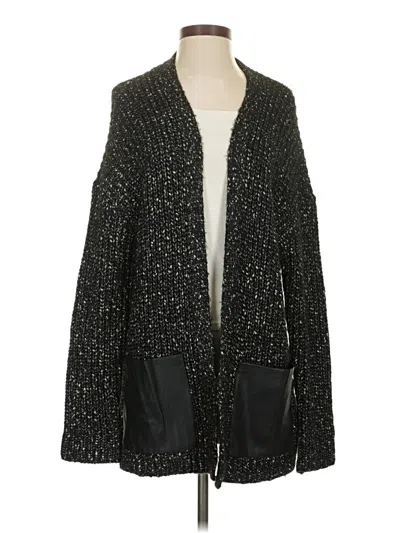 Pre-owned H By Halston Cardigan Sweater In Black