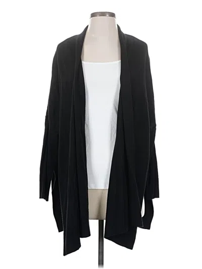 Pre-owned H By Halston Cardigan Sweater In Black