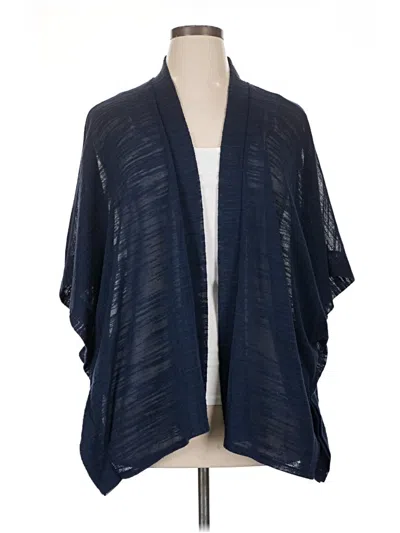 Pre-owned H By Halston Cardigan Sweater In Blue