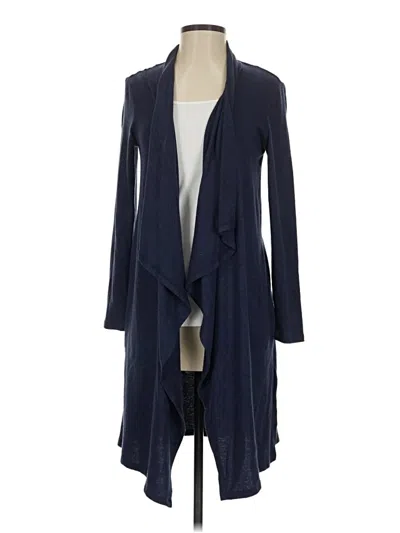 Pre-owned H By Halston Cardigan Sweater In Blue