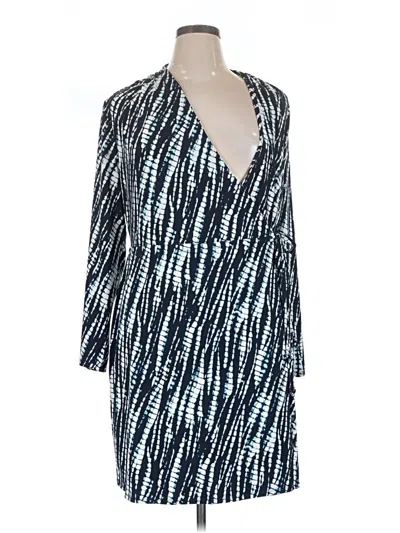 Pre-owned H By Halston Cardigan Sweater In Blue