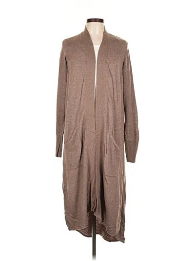 Pre-owned H By Halston Cardigan Sweater In Brown