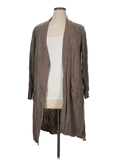 Pre-owned H By Halston Cardigan Sweater In Brown