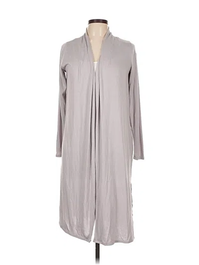 Pre-owned H By Halston Cardigan Sweater In Gray