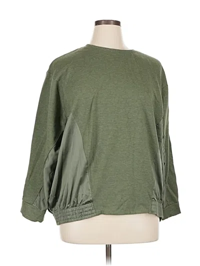 Pre-owned H By Halston Cardigan Sweater In Green