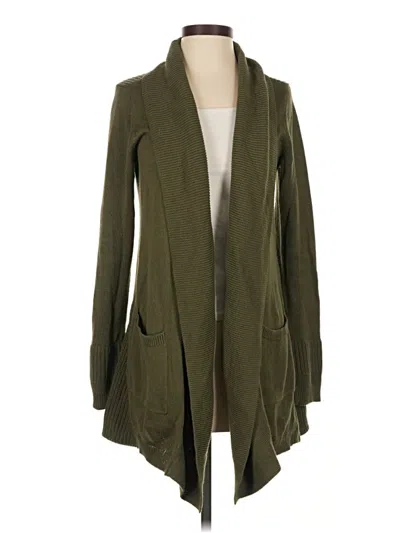 Pre-owned H By Halston Cardigan Sweater In Green
