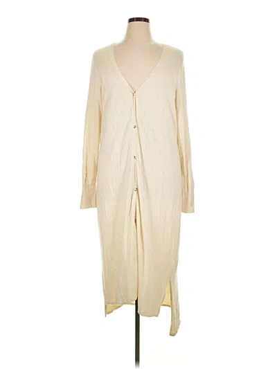 Pre-owned H By Halston Cardigan Sweater In Ivory