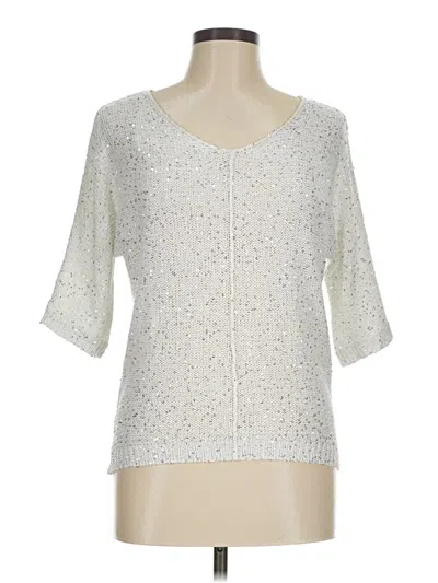 Pre-owned H By Halston Cardigan Sweater In Ivory