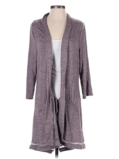 Pre-owned H By Halston Cardigan Sweater In Purple