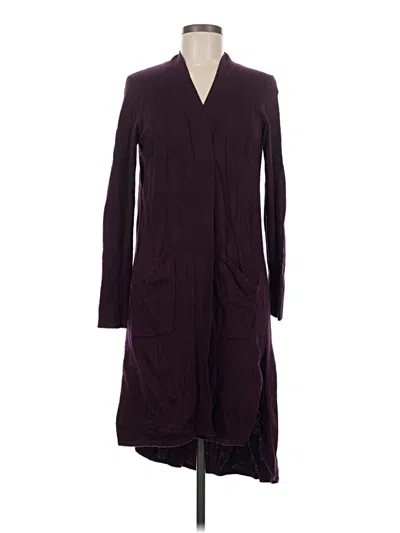 Pre-owned H By Halston Cardigan Sweater In Purple