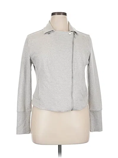 Pre-owned H By Halston Cardigan Sweater In Silver