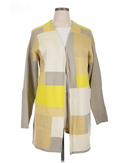 Pre-owned H By Halston Cardigan Sweater In Yellow