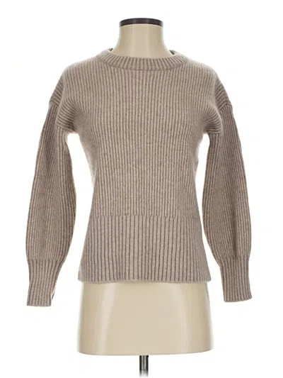 Pre-owned H By Halston Cashmere Pullover Sweater In Tan