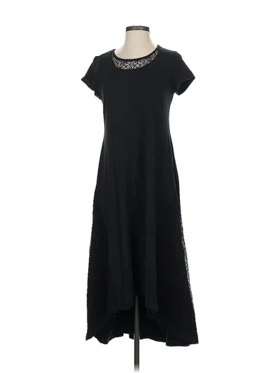 Pre-owned H By Halston Casual Dress In Black