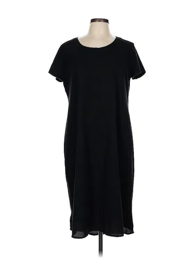 Pre-owned H By Halston Casual Dress In Black
