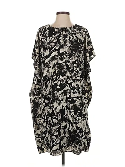 Pre-owned H By Halston Casual Dress In Black