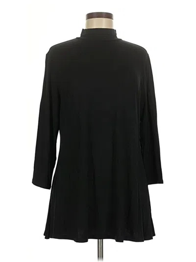 Pre-owned H By Halston Casual Dress In Black