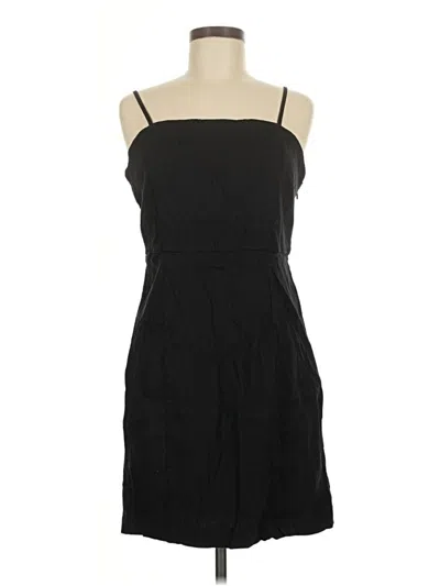 Pre-owned H By Halston Casual Dress In Black