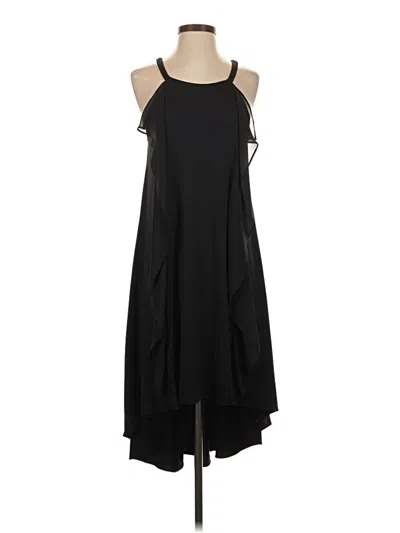 Pre-owned H By Halston Casual Dress In Black