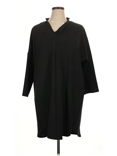 Pre-owned H By Halston Casual Dress In Black
