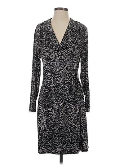 Pre-owned H By Halston Casual Dress In Black