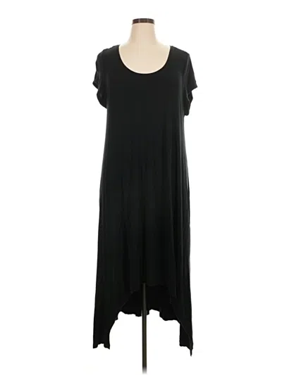 Pre-owned H By Halston Casual Dress In Black