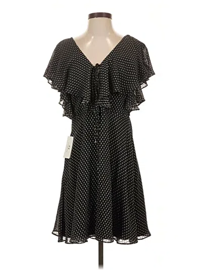 Pre-owned H By Halston Casual Dress In Black