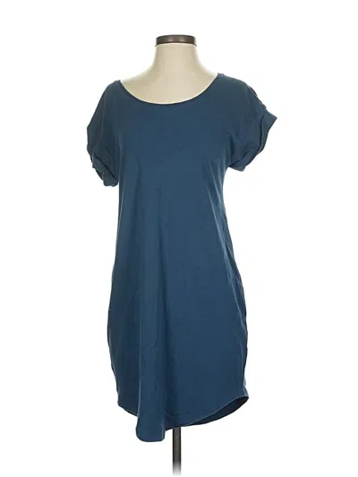 Pre-owned H By Halston Casual Dress In Blue