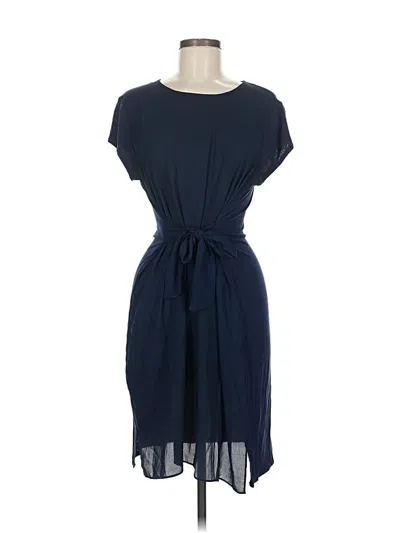 Pre-owned H By Halston Casual Dress In Blue