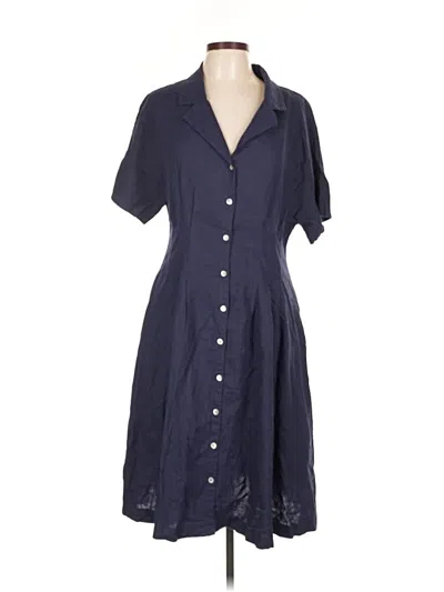 Pre-owned H By Halston Casual Dress In Blue