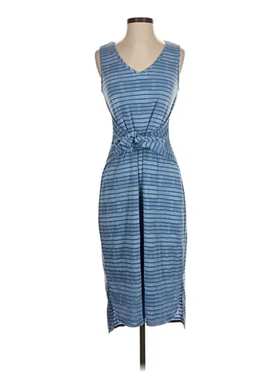 Pre-owned H By Halston Casual Dress In Blue