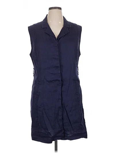 Pre-owned H By Halston Casual Dress In Blue