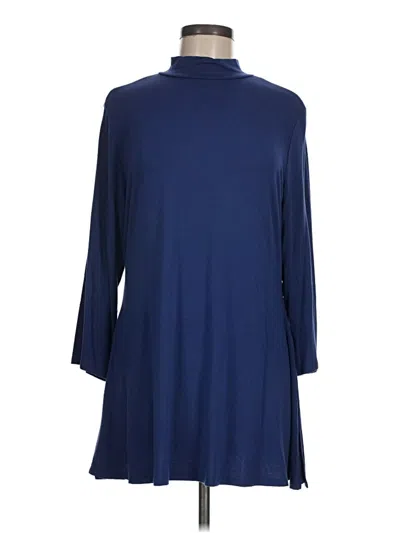 Pre-owned H By Halston Casual Dress In Blue