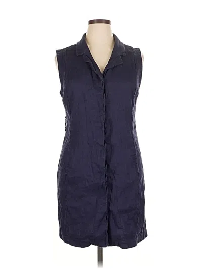 Pre-owned H By Halston Casual Dress In Blue