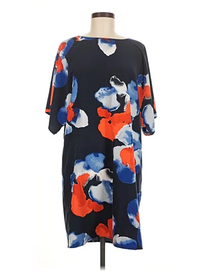 Pre-owned H By Halston Casual Dress In Blue