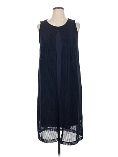 Pre-owned H By Halston Casual Dress In Blue