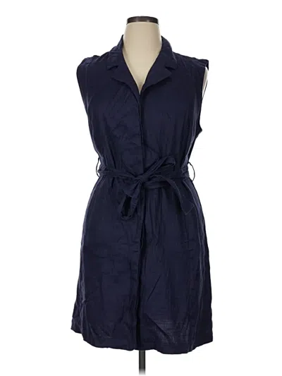Pre-owned H By Halston Casual Dress In Blue