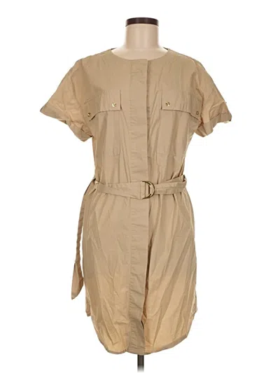 Pre-owned H By Halston Casual Dress In Brown