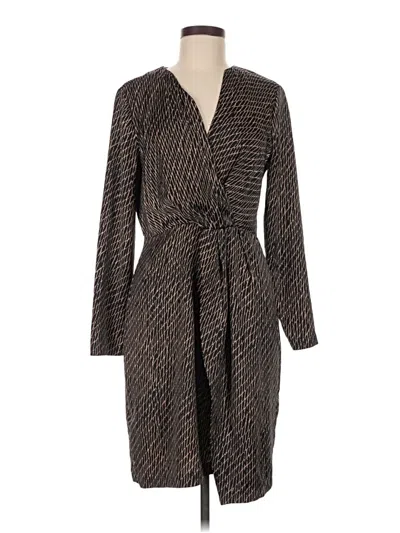 Pre-owned H By Halston Casual Dress In Brown