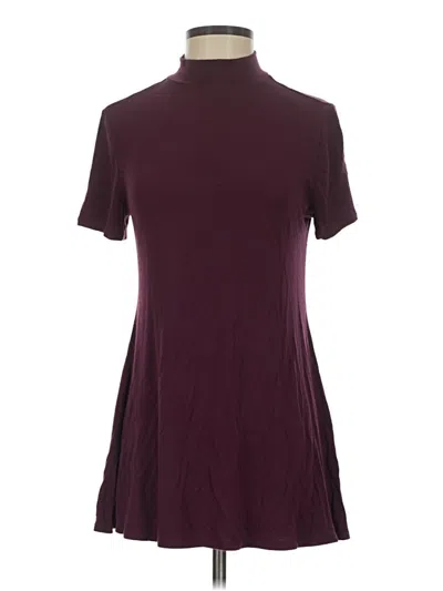 Pre-owned H By Halston Casual Dress In Burgundy