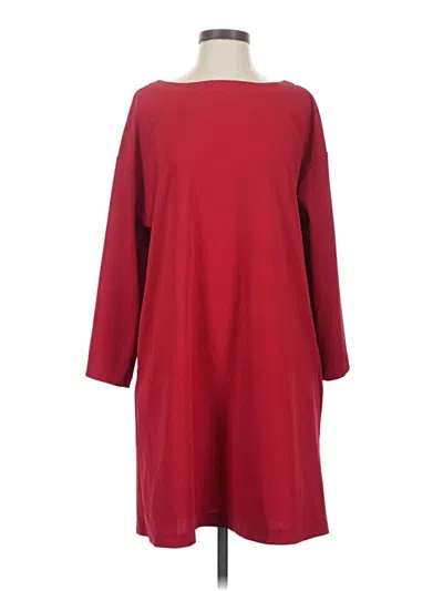 Pre-owned H By Halston Casual Dress In Burgundy