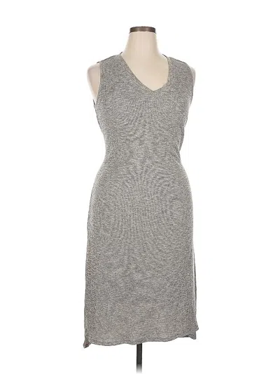 Pre-owned H By Halston Casual Dress In Gray