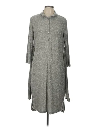 Pre-owned H By Halston Casual Dress In Gray