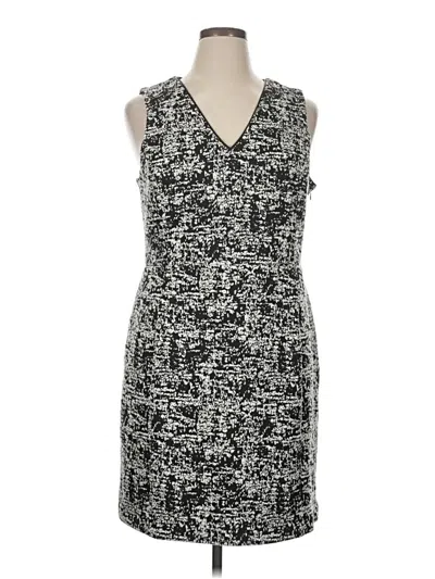 Pre-owned H By Halston Casual Dress In Gray