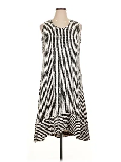 Pre-owned H By Halston Casual Dress In Gray