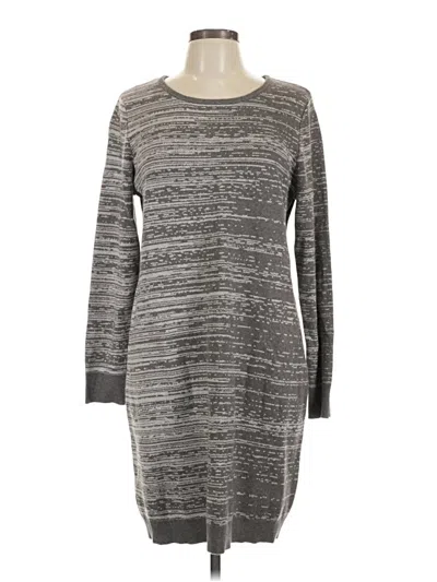 Pre-owned H By Halston Casual Dress In Gray