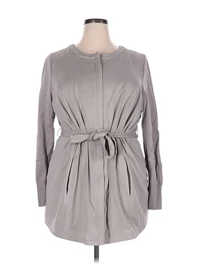 Pre-owned H By Halston Casual Dress In Gray