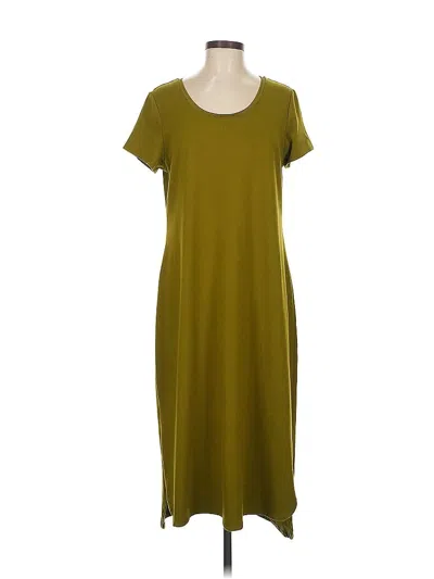 Pre-owned H By Halston Casual Dress In Green